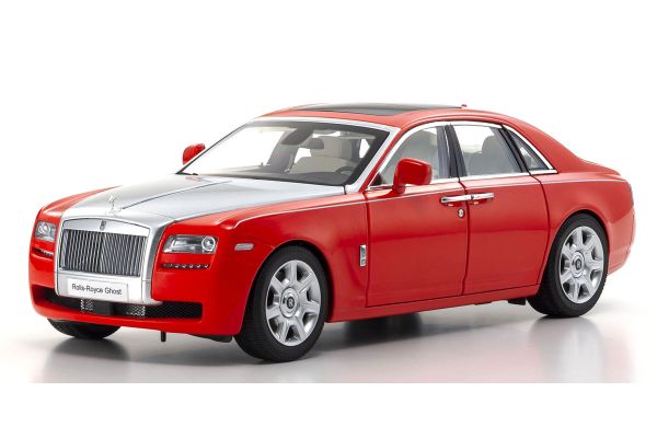 KYOSHO ORIGINAL 1/18scale Rolls-Royce Ghost (Red/Silver)  [No.KS08802RS]