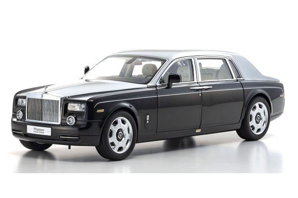 KYOSHO ORIGINAL 1/18scale Rolls-Royce Phantom EWB (Black/Silver)  [No.KS08841BKS]