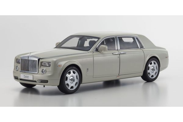 販売終了: KYOSHO 1/18 Rolls-Royce Phantom EXTENDED WHEEL BASE Carrara White [No.KS08841CW]