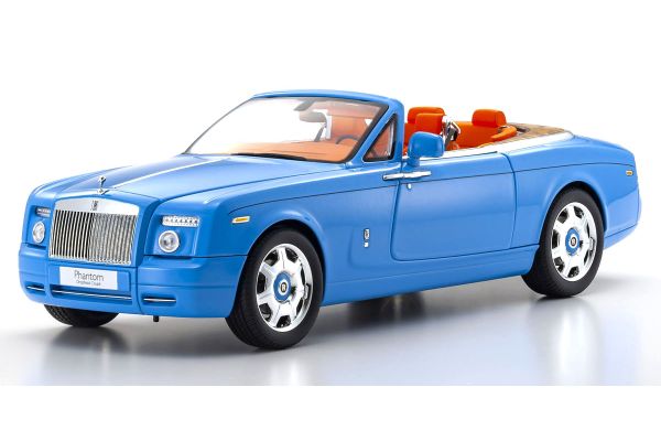 KYOSHO ORIGINAL 1/18scale Rolls Royce Phantom Drophead Coupe (Light Blue)  [No.KS08871BL]