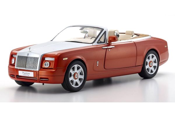 KYOSHO ORIGINAL 1/18scale Rolls Royce Phantom Drophead Coupe (Orange)  [No.KS08871P]