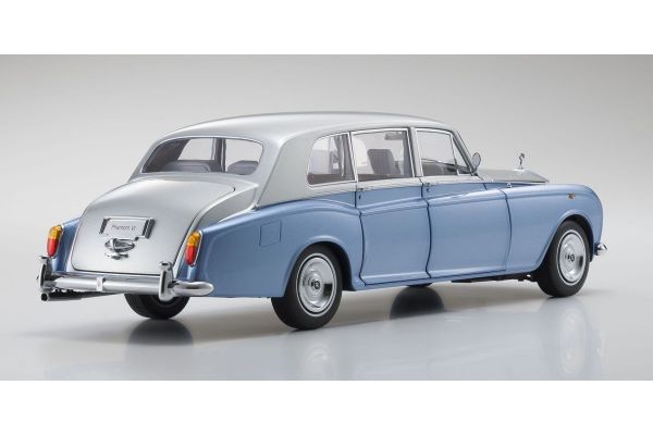 Kyosho Original 1/18 Scale Rolls Royce Phantom VI Light Blue Silver Ks08905lbs for sale online 