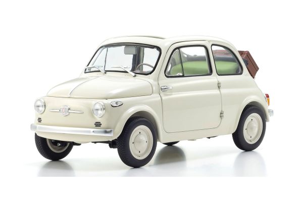 京商オリジナル 1/18 フィアット ヌォーヴァ 500 アクセサリー付 アイボリー  [No.KS08966WA]