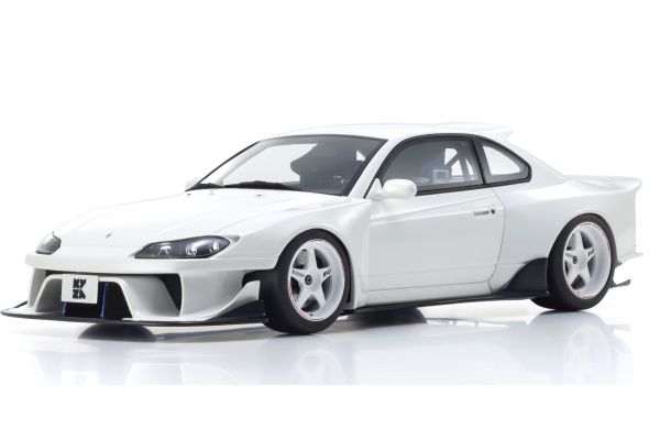 京商 サムライ 1/18 日産 シルビア S15 Khyzyl Saleem (ホワイト)  [No.KSR18066W]