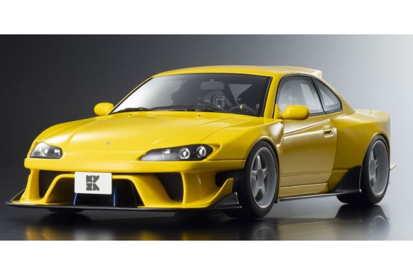 京商 サムライ 1/18 日産 シルビア S15 Khyzyl Saleem (イエロー)  [No.KSR18066Y]