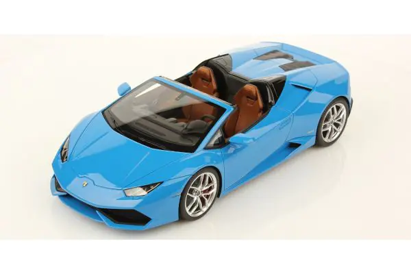 MR Collection 1/18scale Lamborghini Huracan LP 610-4 Spyder Blu