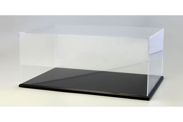 販売終了: KYOSHO ORIGINAL Acrylic case & wooden display base set (large) Black  [No.KS02071]