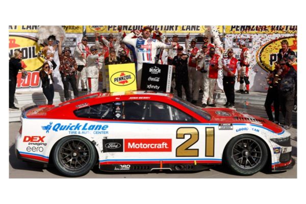 Lionel Racing 1/64 MOTORCRAFT 2025 フォード マスタング ジョシュ･ベリー #21 ラスベガス PENNZOIL 400 ウィナー  [No.LR328197]