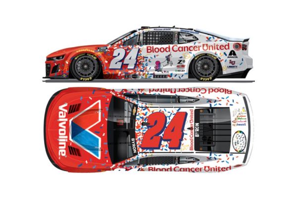 Lionel Racing 1/64 VALVOLINE/BLOOD CANCER UNITED 2025 シボレー カマロ ウィリアム･バイロン #24 シャーロット ローバル  [No.LR336543]