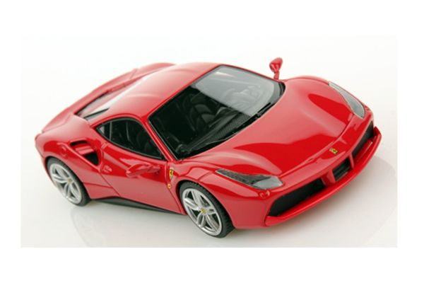 LOOKSMART 1/43scale Ferrari 488 GTB 2015 Rosso Scuderia Geneva Motor Show Red [No.LS446E]