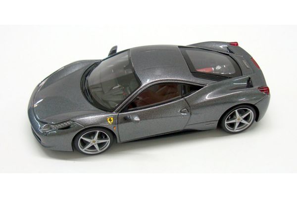 LOOKSMART 1/43scale Ferrari 458 Italia Gray Metallic /Grigio Silverstone [No.LS458C]