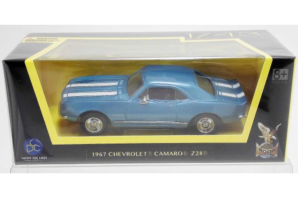 LUCKY DIE CAST 1/43scale 1967 Chevrolet Camaro Z-28 METALLIC BLUE [No.LUC94216BL]