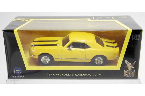 LUCKY DIE CAST 1/43scale 1967 Chevrolet Camaro Z-28 YELLOW [No.LUC94216Y]