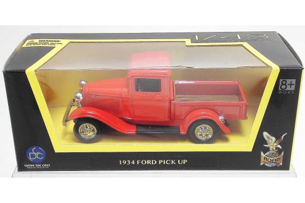 LUCKY DIE CAST 1/43scale 1934 Ford Pick Up RED [No.LUC94232R]