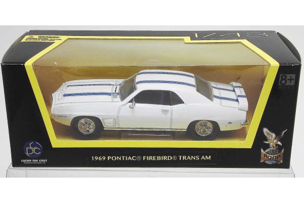 LUCKY DIE CAST 1/43scale 1969 Pontiac Firebird Trans Am WHITE [No.LUC94238W]