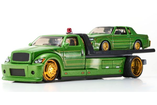 MAISTO 1/64 DET フラットベッド/1987 ビュイック リーガル T-Type メタリックグリーン  [No.MS15055BR]
