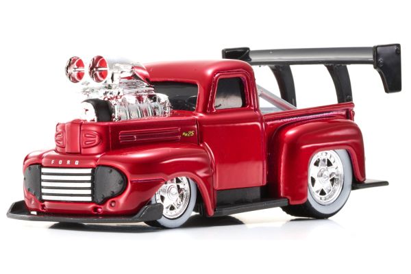 MAISTO 1/64scale MM Ford F1 Pickup 1949 With Engine Metallic Deep Red 25th Anniversary  [No.MS24916MTR]