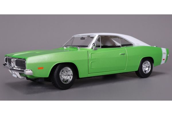 MAISTO 1/18 1969 ダッジ チャージャー R/T グリーン/ホワイト  [No.MS31387GW]