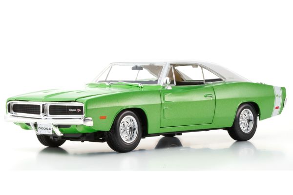 MAISTO 1/18 1969 ダッジ チャージャー R/T グリーン/ホワイト  [No.MS31387GW]