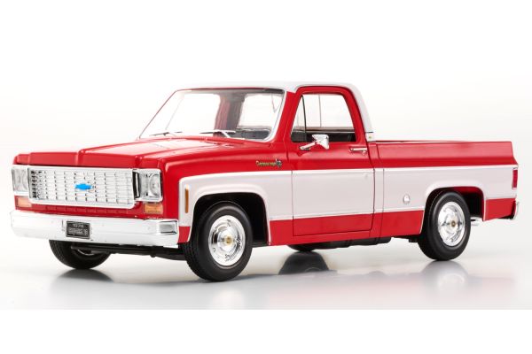 MAISTO 1/18 1974 シボレー C10 シャイアンスーパー ピックアップ レッド/ホワイト  [No.MS31467RW]