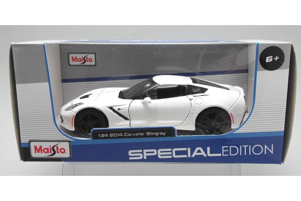 MAISTO 1/24scale 2014 Corvette StinGray coupe White  [No.MS31505W]