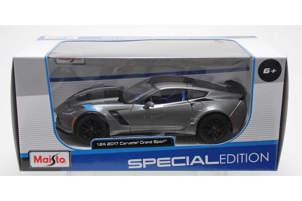 MAISTO 1/24scale 2017 Corvette Grand Sports Metallic Gray  [No.MS31516MGR]