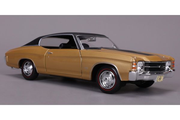 MAISTO 1/18 1971 シボレー シェベル SS454 スポーツクーペ ゴールド/ブラック  [No.MS31890GB]