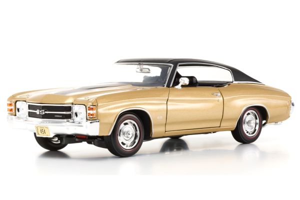 MAISTO 1/18 1971 シボレー シェベル SS454 スポーツクーペ ゴールド/ブラック  [No.MS31890GB]