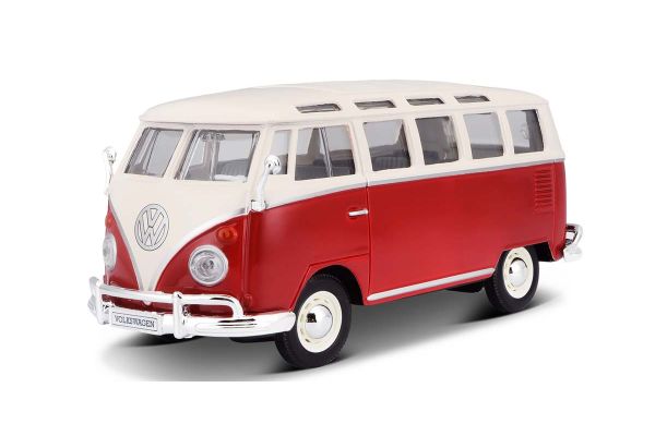 MAISTO 1/25scale Volkswagen Samba White/Red  [No.MS31956WR1]