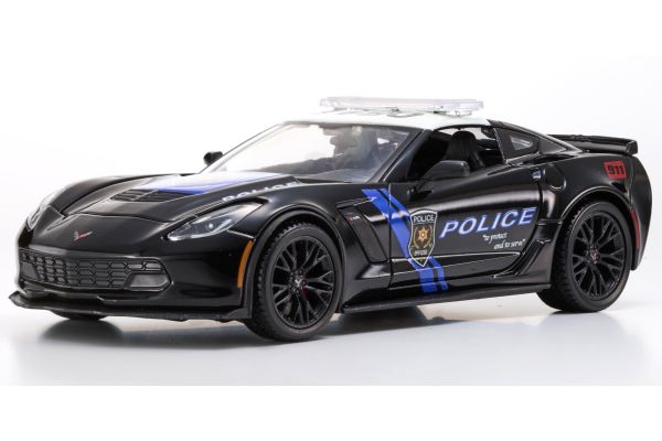 MAISTO 1/24 2015 コルベット Z06 ブラック ポリス仕様  [No.MS32516PO]