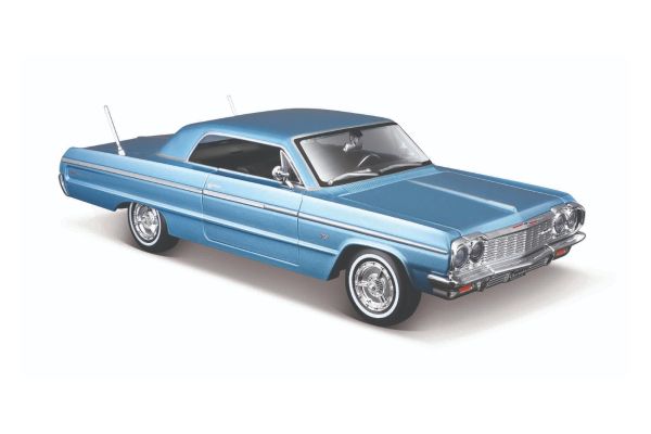 MAISTO 1/26scale Chevrolet Impala 1964 Metallic Blue  [No.MS32908BL]