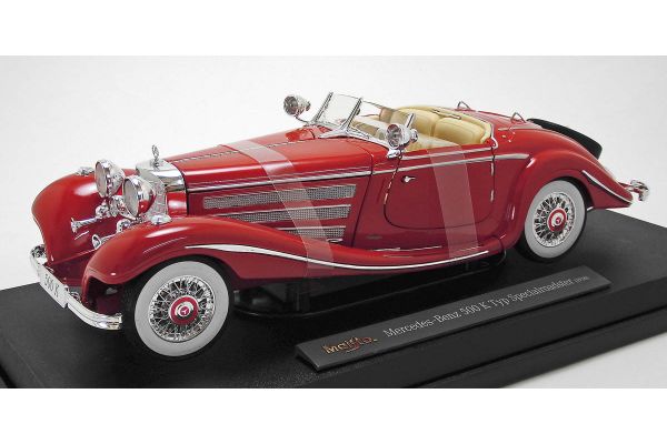 MAISTO 1/18scale 1936 Mercedes-Benz 500k Typ Special Roadster (Red)  [No.MS36862R]