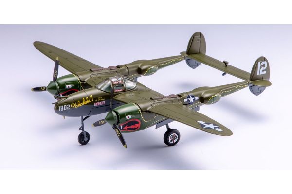 Militaria 1/72 ロッキード P-38J-10-LO ライトニング 第459戦闘飛行隊-第80戦闘機群 ビルマ J.E.フィックリン少尉 1944年11月19日 アメリカ空軍  [No.MWB27296]