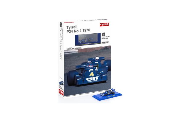 KYOSHO MINI CAR & BOOK No.21 Tyrrell P34 NO.4 1976  [No.K07038B2]