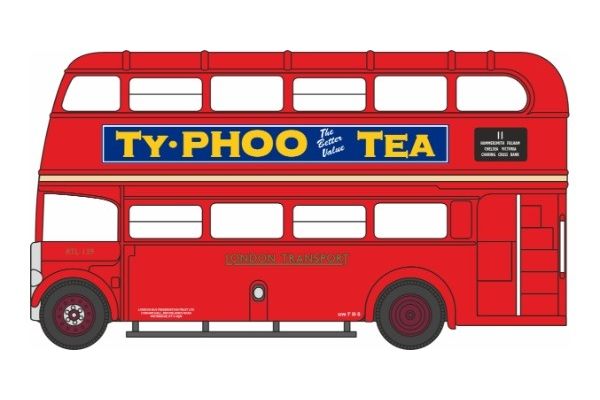 OXFORD 1/148scale RTL London Bus Typhoo Tea  [No.OXNRTL005]