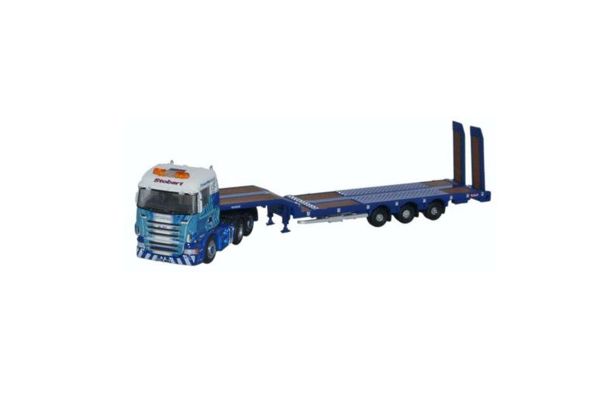 OXFORD 1/148scale Scania Highline Nooteboom 3 axle Semi Low Loader Stobart Rail  [No.OXNSHL01ST]