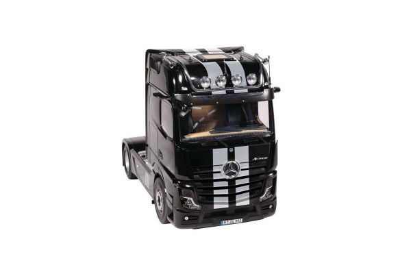 NZG 1/18scale MERCEDES BENZ Actros 4x2 GigaSpace Truck tractor Black / Stripe (new mirror camera design)  [No.NZG992-51]
