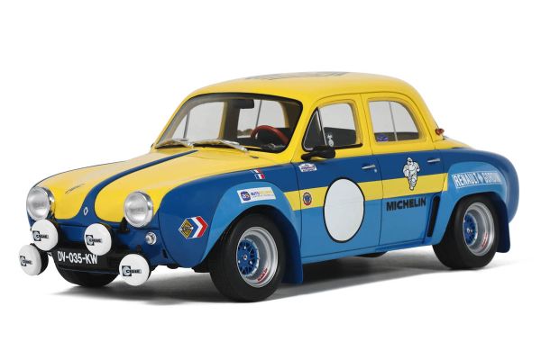 OttO mobile 1/18scale Renault Dauphine Proto 1600 1964 (Yellow/Blue) Limited to 1,500 units worldwide  [No.OTM1004]