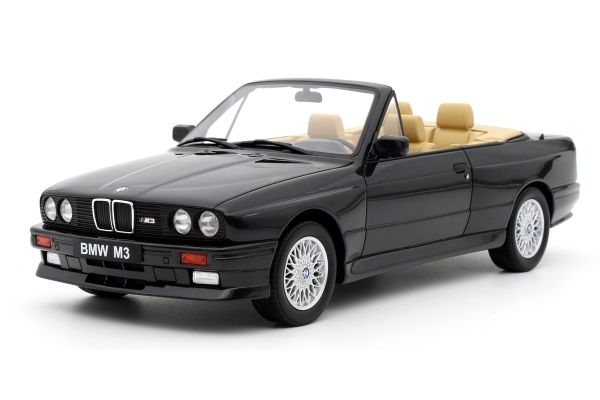 OttO mobile 1/18 BMW M3(E30) コンバーチブル 1989 (ブラック)世界限定 3,000個  [No.OTM1012]