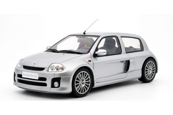 OttO mobile 1/18scale Renault Clio V6 Phase 1 2001 (Silver) - Limited to 2,000 units worldwide.  [No.OTM1034]
