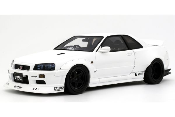 OttO mobile 1/18 日産 スカイライン GT-R (BNR34) by KRC 2019 (ホワイト)  [No.OTM1135]