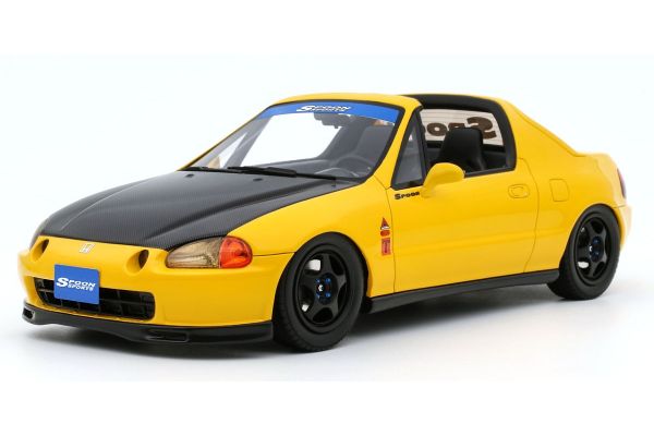 OttO mobile 1/18scale ホンダ シビック デルソル スプーン (イエロー) 世界限定 1,500個  [No.OTM1154]