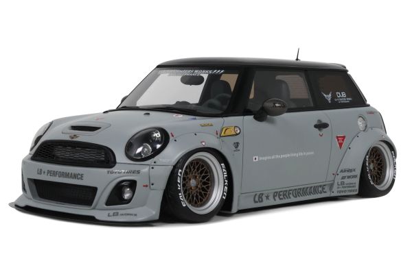 OttO mobile 1/18 LB★WORKS LB Nation MINI クーパー R56 2015 (グレー)  [No.OTM1212]