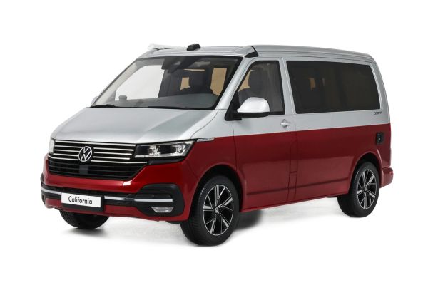 OttO MOBILE 1/18 フォルクスワーゲン T6.1 カリフォルニアオーシャン 2021 (レッド/シルバー) 限定生産品  [No.OTM1342]