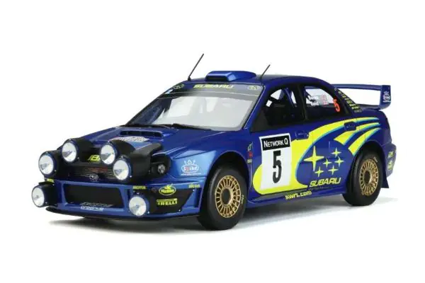 京商 ミニカー | OttO mobile 1/18 スバル インプレッサ WRC (ブルー