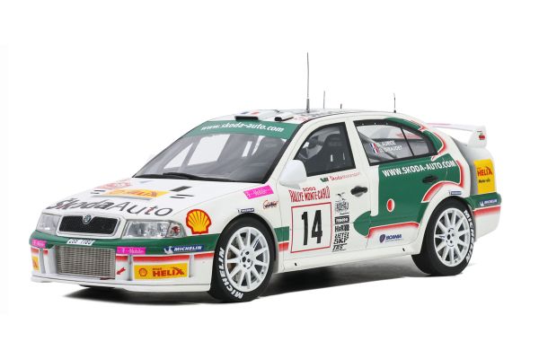 OttO mobile 1/18 シュコダ オクタビア WRC モンテカルロ 2003 #14 世界限定 2,500個  [No.OTM431]