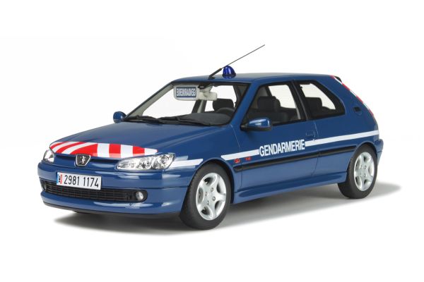 OttO mobile 1/18scale Peugeot 306 Gendarmerie BRI Blue [No.OTM624]
