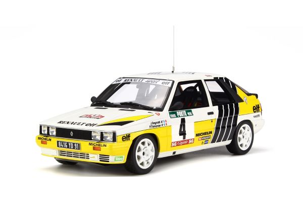 OttO mobile 1/18scale Renault R11 Turbo Rally de Portugal No.4 J. Ragnotti White / Yellow [No.OTM692]