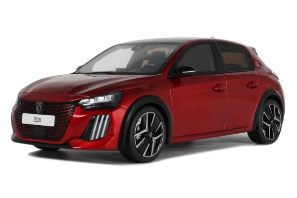 OttO mobile 1/18 プジョー 208 GT ハイブリッド 2024 (レッド)世界限定999個  [No.OTM1163]