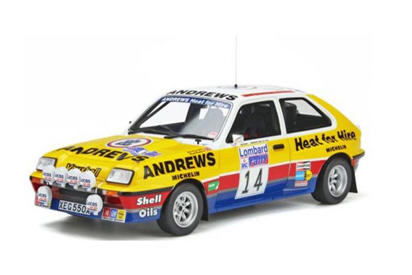OttO mobile 1/18scale Vauxhall Chevette Gr.B 2300 HSR # 14 1983 (Yellow) Limited to 2,500 pieces worldwide  [No.OTM370]